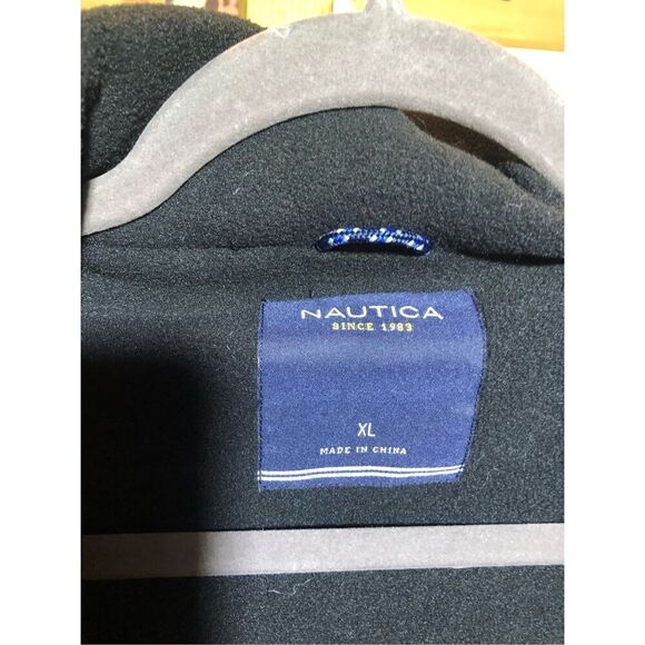 Nautica Men’s Black Zip Up and Snap Button Coat Size XL - Picture 5 of 7